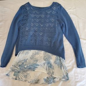 Sweater and blouse